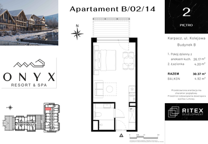 Mieszkanie w inwestycji: Onyx Resort & Spa