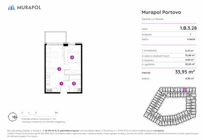 Mieszkanie w inwestycji: Murapol Portovo etap II