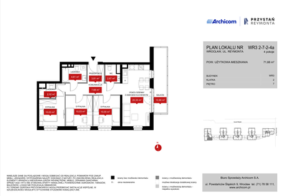 Mieszkanie w inwestycji: Przystań Reymonta etap II