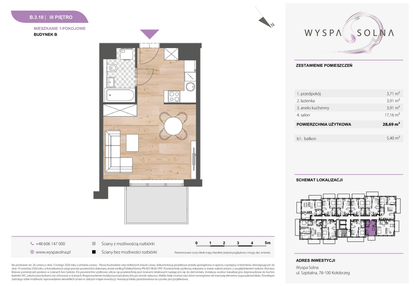 Mieszkanie w inwestycji: Wyspa Solna Etap III, budynek B