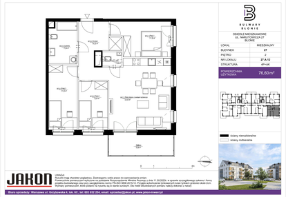 Mieszkanie w inwestycji: Bulwary Błonie N.27