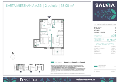 Mieszkanie w inwestycji: Osiedle Salvia