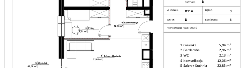Mieszkanie w inwestycji: Jasielska 8C