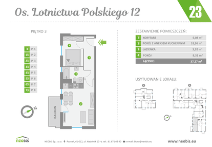 Mieszkanie w inwestycji: Os. Lotnictwa Polskiego 12