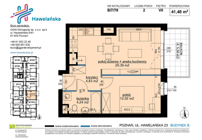 Mieszkanie w inwestycji: Osiedle Hawelańska etap III - bud. B