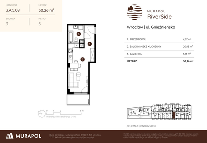Mieszkanie w inwestycji: Murapol RiverSide