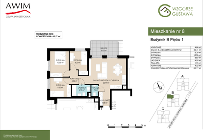 Mieszkanie w inwestycji: Wzgórze Gustawa