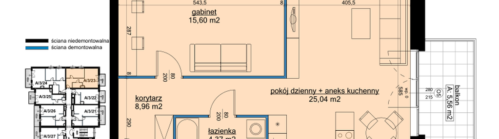 Mieszkanie w inwestycji: Osiedle Hawelańska etap III - bud. A