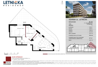 Mieszkanie w inwestycji: Letnicka Residence