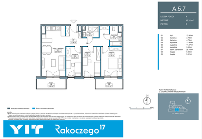 Mieszkanie w inwestycji: Rakoczego 17