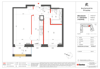 Mieszkanie w inwestycji: Autonomia Praska