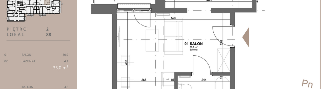 Mieszkanie w inwestycji: BETWEEN