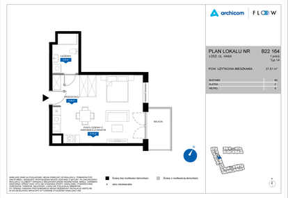 Mieszkanie w inwestycji: Flow - bud. B2 A i bud. B2 B