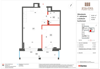 Mieszkanie w inwestycji: Stalowa Form 43.45