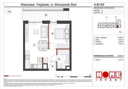 Mieszkanie w inwestycji: Warszawski Świt etap VII