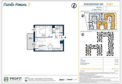 Mieszkanie w inwestycji: Osiedle Hemara - etap III bud. 2 i 3