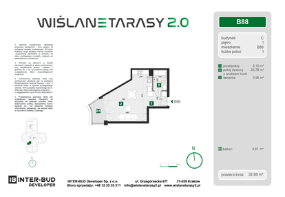 Mieszkanie w inwestycji: Wiślane Tarasy 2.0 budynek C