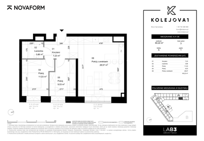 Mieszkanie w inwestycji: Kolejova 1