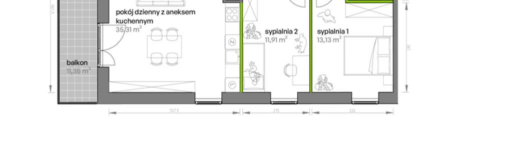 Mieszkanie w inwestycji: Ptasia Vita