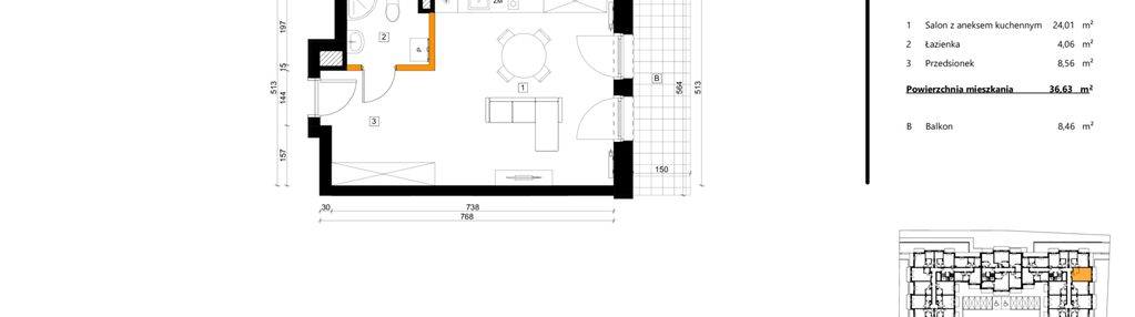 Mieszkanie w inwestycji: SPOT