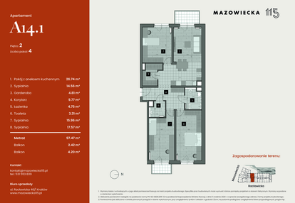 Mieszkanie w inwestycji: Mazowiecka 115