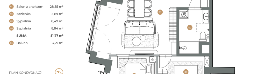 Mieszkanie w inwestycji: Witkiewicza Apartments