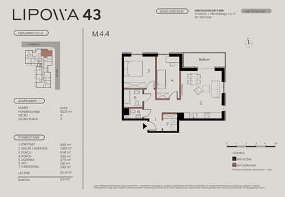 Mieszkanie w inwestycji: Lipowa 43