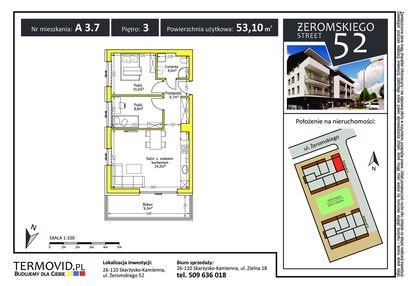 Mieszkanie w inwestycji: Żeromskiego Street 52