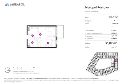 Mieszkanie w inwestycji: Murapol Portovo etap II