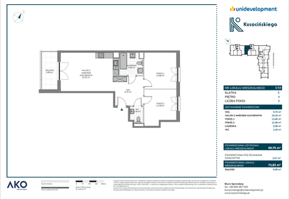 Mieszkanie w inwestycji: Kusocińskiego - Budynek B