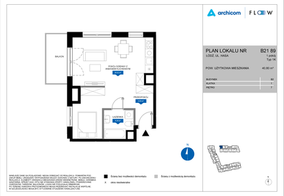 Mieszkanie w inwestycji: Flow - bud. B2 A i bud. B2 B
