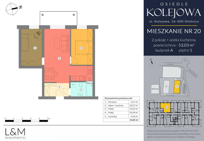 Mieszkanie w inwestycji: Osiedle Kolejowa