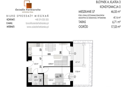 Mieszkanie w inwestycji: Osiedle Farbiarska