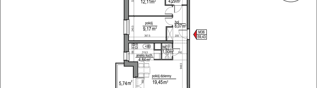 Mieszkanie w inwestycji: Osiedle Rytm etap 3