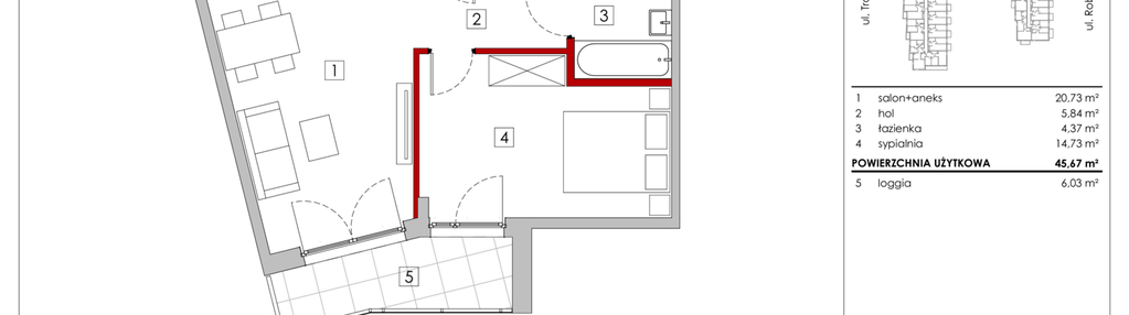 Mieszkanie w inwestycji: Zakątek Włochy