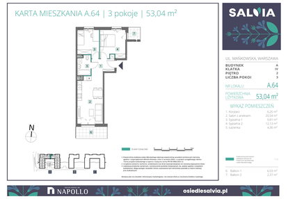 Mieszkanie w inwestycji: Osiedle Salvia