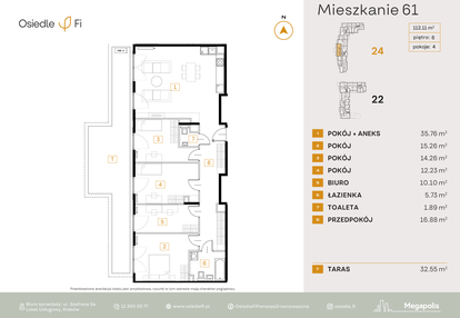 Mieszkanie w inwestycji: Osiedle Fi bud. 22, 24
