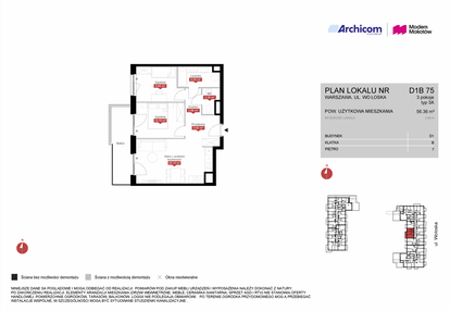 Mieszkanie w inwestycji: Modern Mokotów etap 4, budynek D1 i D2
