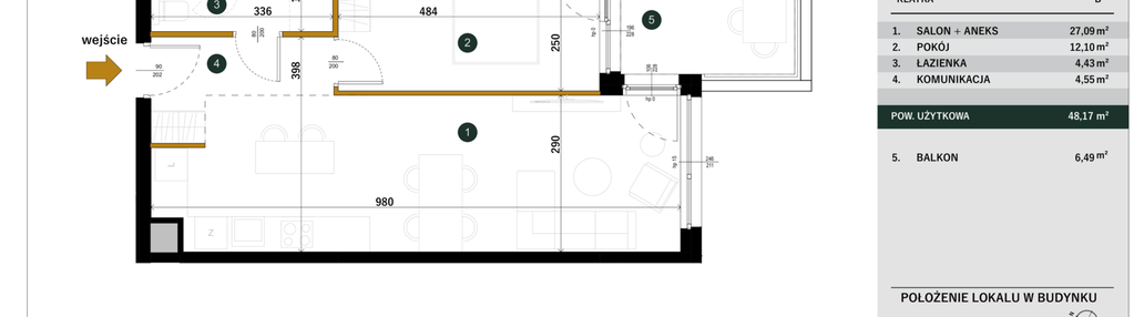 Mieszkanie w inwestycji: Ogrody Staszica