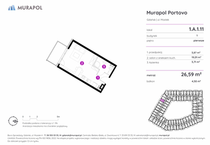 Mieszkanie w inwestycji: Murapol Portovo etap II