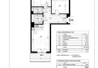 Mieszkanie w inwestycji: Centralna 51C