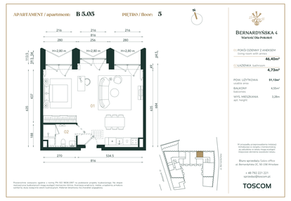 Mieszkanie w inwestycji: Bernardyńska 4