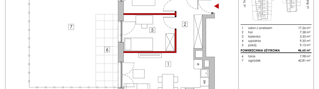 Mieszkanie w inwestycji: Zakątek Włochy