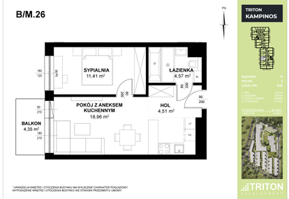 Mieszkanie w inwestycji: Triton Kampinos III