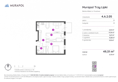 Mieszkanie w inwestycji: Murapol Trzy Lipki