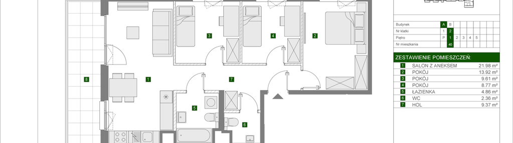 Mieszkanie w inwestycji: Osiedle Urbino etap 4.1
