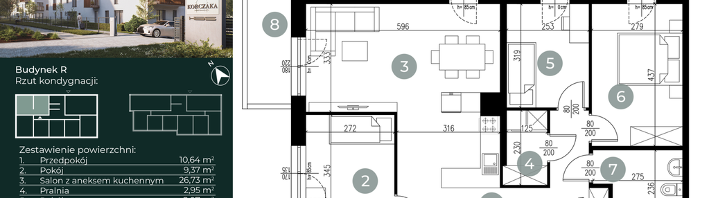 Mieszkanie w inwestycji: Korczaka Apartamenty