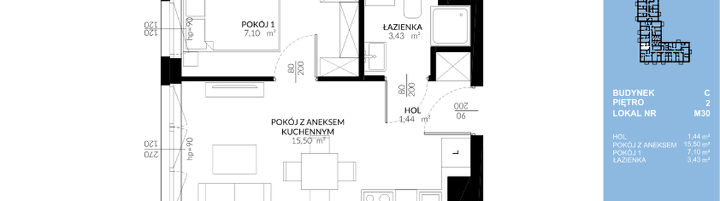 Mieszkanie w inwestycji: Triton Kampinos Klatka B i C