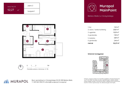 Mieszkanie w inwestycji: Murapol MainPoint