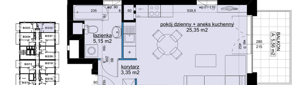 Mieszkanie w inwestycji: Osiedle Hawelańska etap III - bud. B